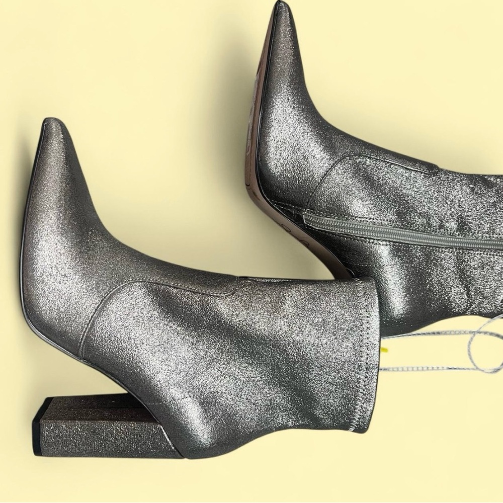 Jessica Simpson Glittery Silver Heeled Boots